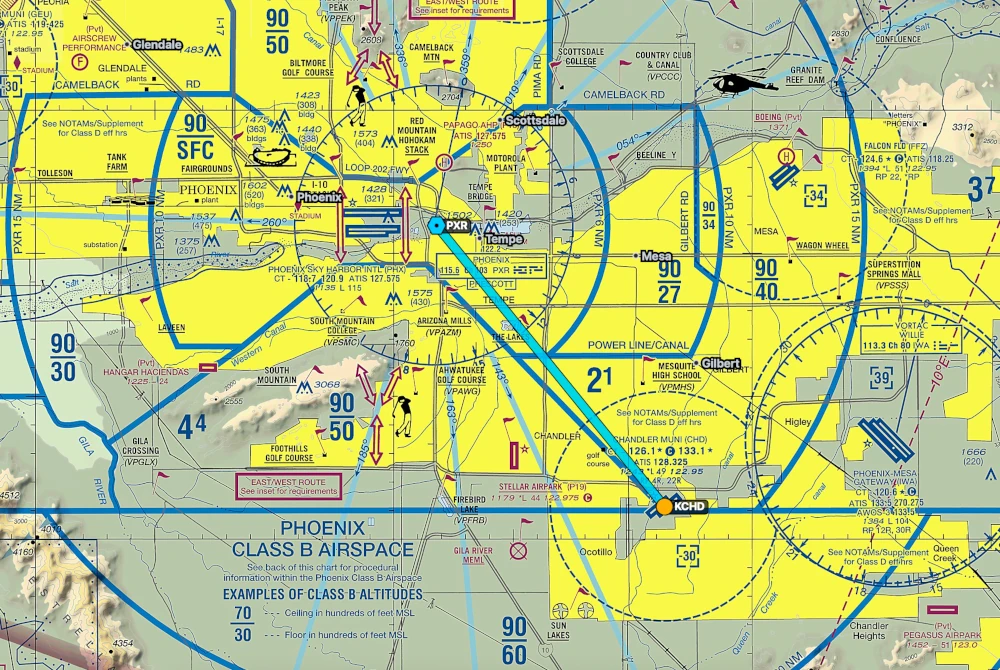 Phoenix Class B Airspace